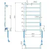Електрична рушникосушка Hygge Family HF Leeds 770x430 чорний- Фото 4